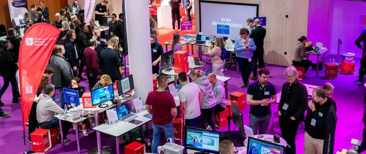 Messehalle Zukunft Handwerk KI Digitalisierung Innovationsparcours, Copyright: GHM