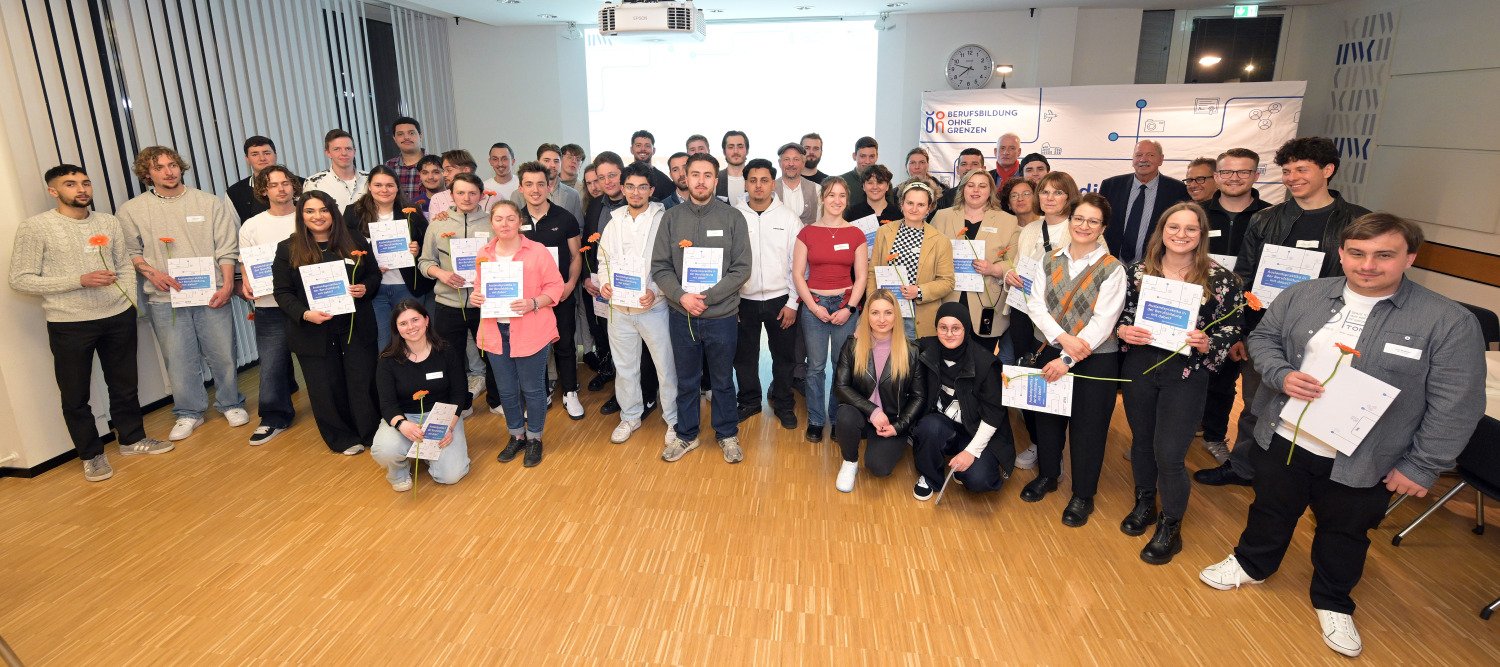Gruppenfoto junge Menschen Auslandsaufenthalt in 2024, Copyright: Wilfried Meyer, HWK Düsseldorf