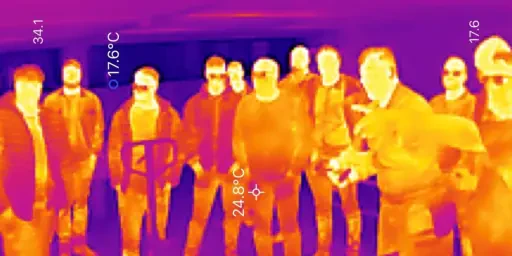 BZB Lehrgang Leckageortung Wasserschadensanierung thermografisches Gruppenbild, Copyright: BZB