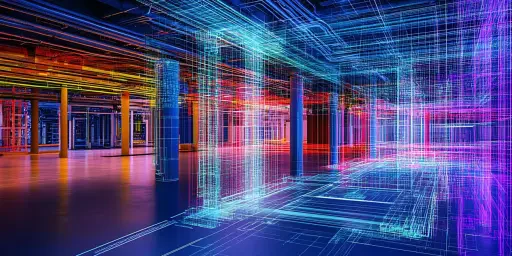 Wettbewerb Baubranche und Bauberufe Auf IT gebaut 3D Laser Scanner Modell eines Gebäudes, Copyright: Yermek - stock.adobe.com