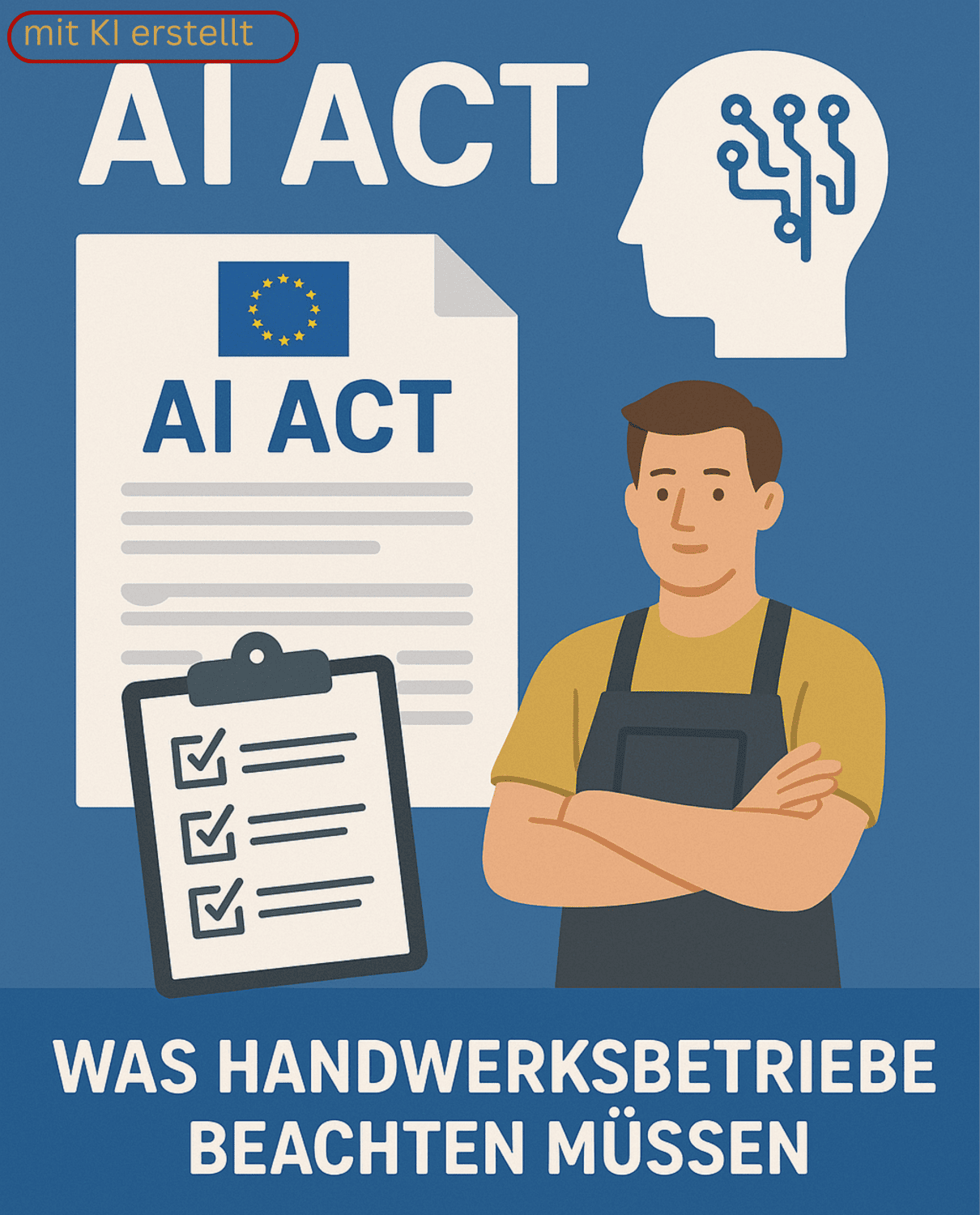 KI Informationspflicht: Beispiel Bild Beschriftung, Copyright: Mittelstand-Digital Zentrum Handwerk