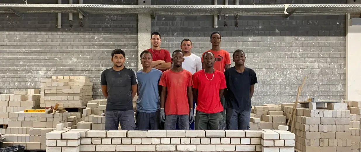 Bauschüler aus La Réunion zu Gast im BZB Wesel, Copyright: BZB