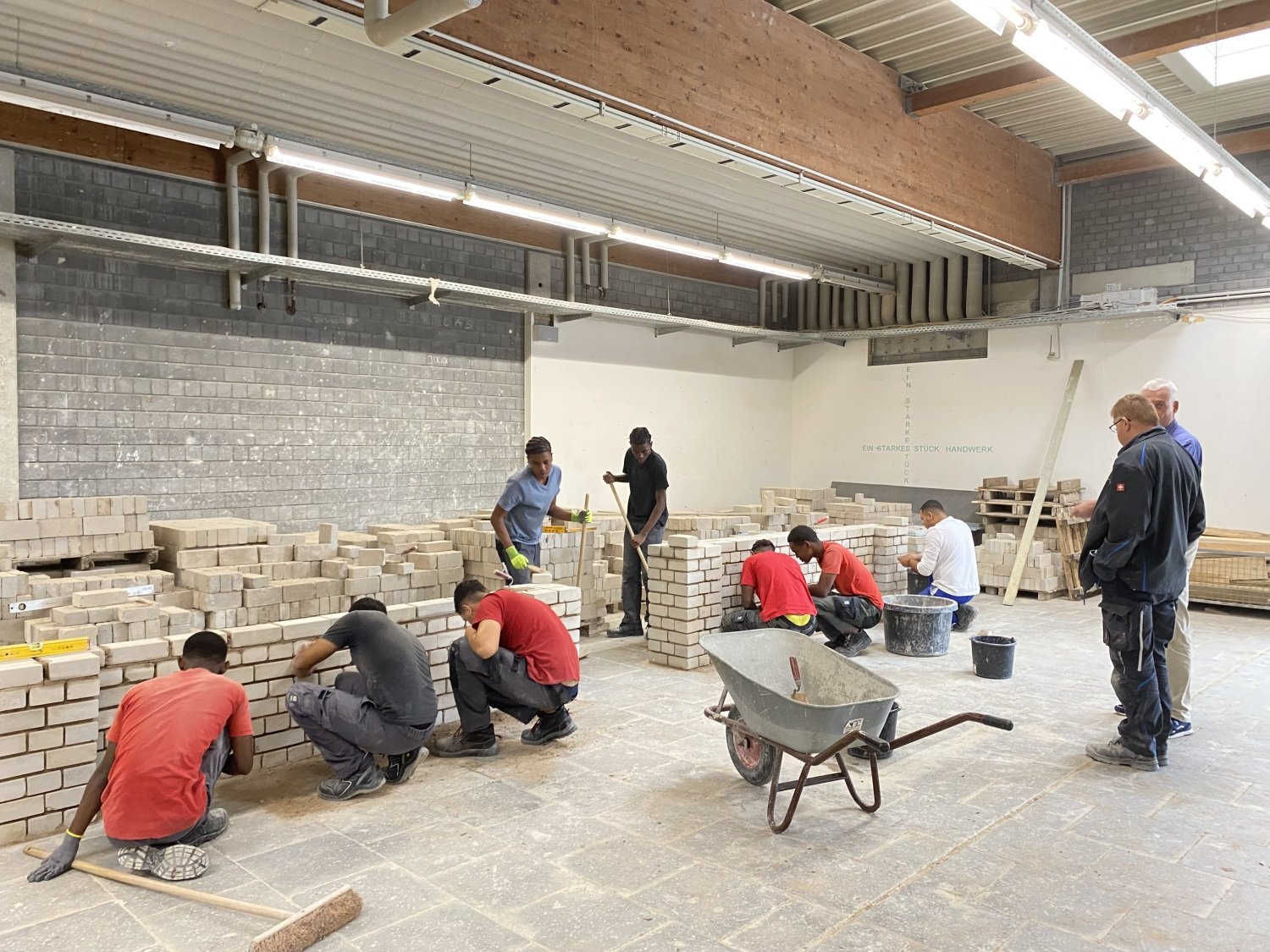 Maurerprojekt im BZB Wesel, Copyright: BZB