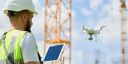 Lehrgang zum Einsatz von Drohnen auf der Baustelle, Copyright: Kadmy - stock.adobe.com