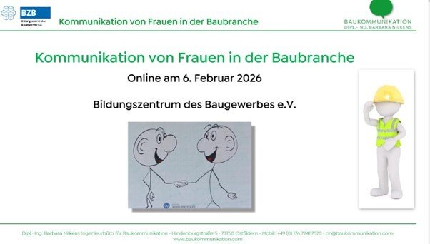 Slide Kommunikation von Frauen in der Baubranche, Copyright: BZB
