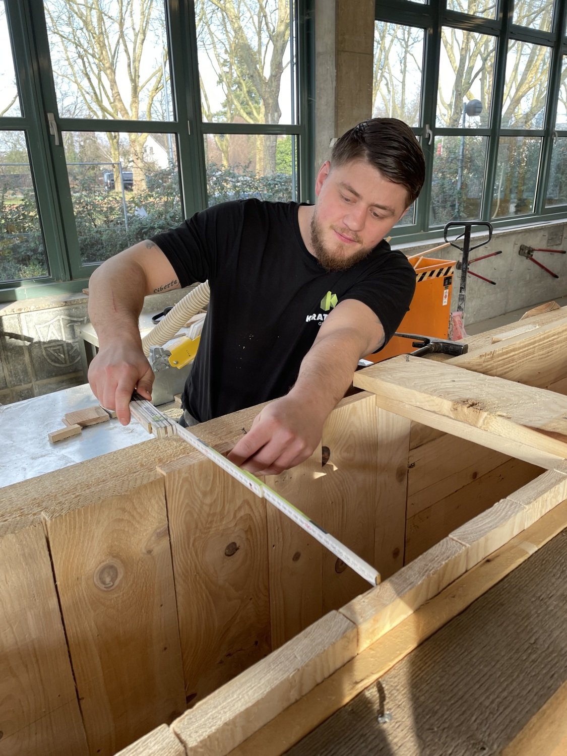 Der 25-Jährige durchläuft die ÜLU im BZB Düsseldorf, Copyright: BZB