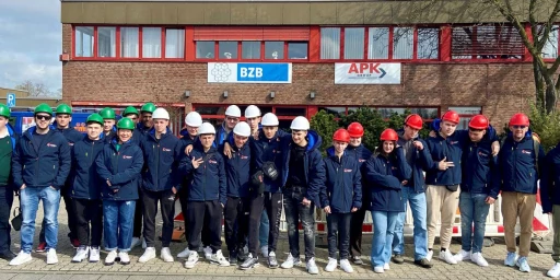 Im April besuchten Bauschüler aus Italien das BZB Wesel, Copyright: BZB