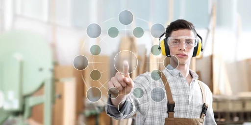 Digitales Arbeiten im Bauwesen, Copyright: amedeoemaja - stock.adobe.com