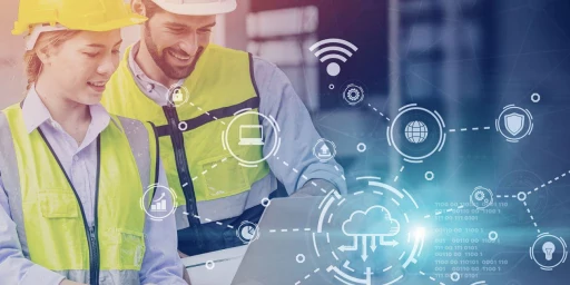 Bauarbeiter Bauingenieure arbeiten digital, Copyright: Quality Stock Arts - stock.adobe.com