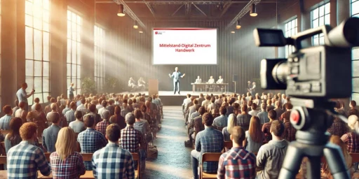 Menschen in einem Vorstragsraum, Copyright: Mittelstand-Digital Zentrum Handwerk