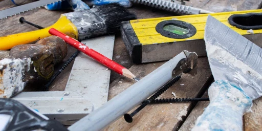 Werkzeuge Baustelle, Copyright: Yevhenii - stock.adobe.com